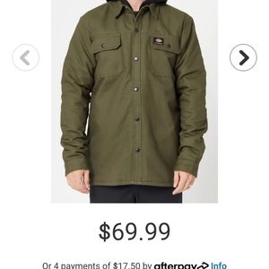 Dickies Hooded Denim Jacket Olive